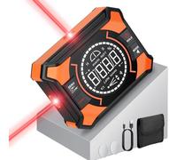 BOBOVAV Rechargeable Digital Angle Finder with Laser and Magnetic Base, 4×90° & 2×180° Electronic Inclinometer Protractor Level Gauge for for Woodwork, Miter Saw, Hanging Frames