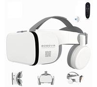 BOBOVR 3D Virtual Reality VR Headset with Wireless Remote Bluetooth, VR Glasses for Movies & Video Games IMAX, Compatible for iPhone Android Samsung 4.7-6.2" Cellphone (White)