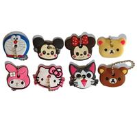 BOBOZHONG Cartoon Key Covers,8 Styles Cute Cartoon Animals Keychain Key Cover Silicone Key Chain Key Ring N, Style 1, One size