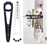 BOBOZHONG Cat Door Latch Holder,2PCS Cute Cat Paw Shaped Cat Door Bracket Latch, Alternative Door Locks Dog Door Stopper for Pets Alternative Door Locks for Letting Cats In,Keeping Dogs Out