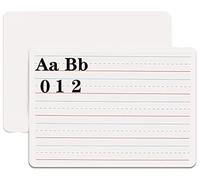 BOBOZHONG Dry Erase Mini Whiteboard,2 Pack Double Sided Whiteboard Learning Small White Board Portable Drawing Writing Dry Erase Board with Lines Education for Kid Student and Classroom Use(9x12inch)