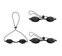 BOBOZHONG Eye Protection Goggles,3Pcs Safety Goggles Eye Patch Eyewear Glasses Laser Safety Goggles Patients in IPL UV Infrared Led Red Blue Light Hard Wavelength Beauty Clinic Salon Home Black