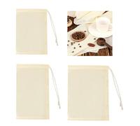 BOBOZHONG Filter Bags,3 Pack Cotton Nut Milk Bags,Reusable Cold Brew Coffee Cheese Cloths Strainer,100% Natural Cotton Fine Mesh Filter Bagsfor Nut Milk, Coffee,Juice (3 sizes)