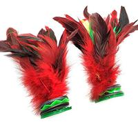 BOBOZHONG Kick Shuttlecock,2pcs Colorful Chinese Jianzi Feather Kicking Shuttlecocks,For Foot Exercise Sports Game
