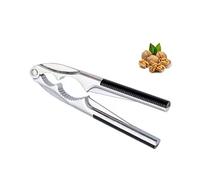 BOBOZHONG Metal Nutcracker,Heavy Duty Nut Cracker with Non Slip Grip 2 Recesses Nut Opener Tool for Walnut Hazelnut Almonds Pecan Seafood Nutcracker Walnuts Large and Small Nuts