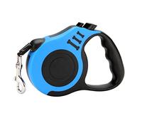 BOBOZHONG Retractable Dog Lead,5m/20kg Extendable Dog Lead Strong Nylon Tape Ribbon Leash Tangle-Free Smoot Durable Nylon Tape with Anti-Slip Handle, One-Handed Brake for Small to Medium Dogs