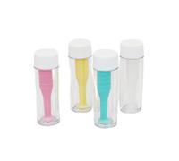 BOBOZHONG Silicone Contact Lens Inserter, 4 Pcs Contact Lense Applicator Lens Suction Holder Soft Contact Lens Remover Portable Travel Lens Remover for Home Travel Outdoor Exercise