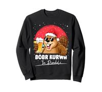Bóbr Kurwa Christmas Jumper Groovy Bober Christmas Beer Sweatshirt