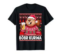 Bòbr Kurwa Christmas Jumper Polish Beer Funny Bober Kurwa T-Shirt