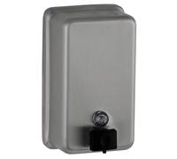 Bobrick 2111 ClassicSeries Surface-Mounted Soap Dispenser, 40oz, Stainless Steel
