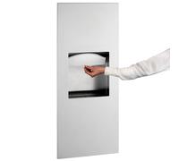 Bobrick B-36903 TrimLineSeries Recessed Paper Towel Dispenser/Waste Receptacle, Satin Stainless Steel