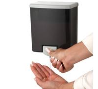 Bobrick Liquid Soap Dispenser, Acrylonitrile Butadiene Styrene (ABS), Black,Gray,Translucent, 6.9" x 5.9" x 3.1"