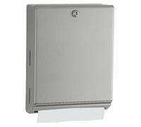 Bobrick Washroom Equipment B-262 Bobrick 262 Surface-Mounted Paper Towel Dispenser, 10 3/4 x 4 x 14, Satin Stainless Steel
