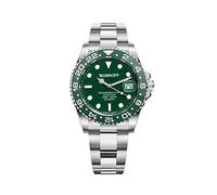 Bobroff - Men's Automatic Diver Professional Diving Watch, 1000 m, Green, 41 mm, Helium Valve BF0005, Multicoloured, 41MM, Bracelet