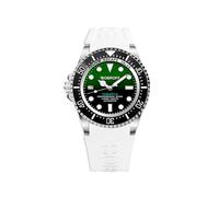 Bobroff Tabarca - Men's Automatic Diver Professional Diver Watch, 1000 m, Green, Helium Valve BF0002i-BFSTB, Green, 44MM, Strip