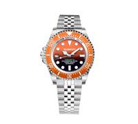 Bobroff Tabarca - Men's Automatic Diver Professional Diver Watch, 1000 m, Orange, 44 mm, Helium Valve BF0004ibn-BFSTJ, Multicoloured, 44MM, Bracelet
