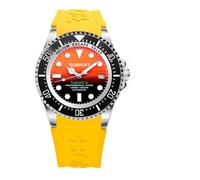 Bobroff Tabarca - Men's Automatic Diver Professional Diver Watch, 1000 m, Orange, 44 mm, Helium Valve BF0004-BFSTA