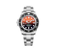 Bobroff Tabarca - Men's Automatic Diver Professional Diver Watch, 1000 m, Orange, Helium Valve BF0004i, Multicoloured, 44MM, Bracelet