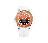 Bobroff Tabarca - Men's Automatic Diver Professional Diver Watch, 1000 m, Orange, Helium Valve BF0004ibn-BFSTB, Multicoloured, 44MM, Strip
