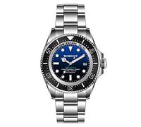Bobroff Tabarca - Professional Automatic Diver's Watch for Men, 1000 m, Blue, 44MM, Helium Valve BF003