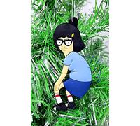 Bob's Burger Tina Belcher Hanging Ornament (Unique Shatterproof Design, Plastic & Resin, Christmas Occasion)