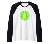 Bob's Burgers Kuchi Kopi Lime Green Hypno Wheel Raglan Baseball Tee
