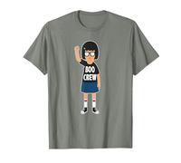 Bob's Burgers Tina Belcher Boo Crew T-Shirt, Men, Olive Heather, XX-Large