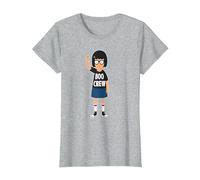Bob's Burgers Tina Belcher Boo Crew T-Shirt, Women, Heather Grey, X-Small