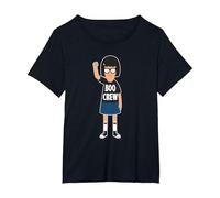 Bob's Burgers Tina Belcher Boo Crew T-Shirt, Women's Plus, Black, 3X