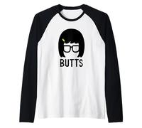 Bob's Burgers Tina Belcher Butts Raglan Baseball Tee