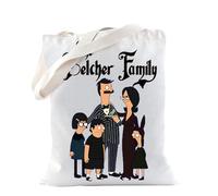 Bobs Cartoon Tote Bag for Fans Tv Show Inspired Burgers Gift Tina Linda Gift (Cartoon Tote)