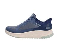 BOBS from SKECHERS Squad 4 - Staple Look, Blue Multi, 5 Wide