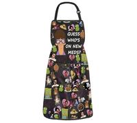 Bob's Gayle Guess Kitchen Apron Guess Who's On New Meds Apron With Pocket Gayle Of Burgers Kitchen Decor Bob's Gift (Guess Meds Apron)