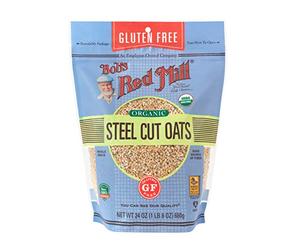 Bob's Red Mill Gluten Free Organic Steel Cut Oats, 680g - Non GMO, Whole Grain, Vegan, Kosher