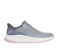 Skechers Women's BOBS Squad 4 Staple Look Trainer in Grey | Size: 8 Skechers Grey 8