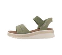Skechers Women's Bobs Sun Ray Sandal, Olive Textile, 7 UK