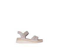 BOBS SUN RAY Slip-Ins Quarter Strap Sandal Taupe Skechers Taupe 8