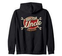 Bob's Your Uncle Fix It Mechanic Humor Zip Hoodie
