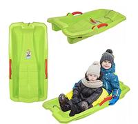Bobsledge Bob Sledge Snow Glider Brake Lever Pull Rope Children Snow Winter (Green)