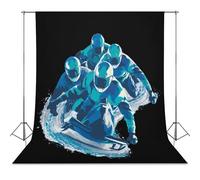 Bobsleigh Spirit Photo Backdrop Background Curtain for Photography Photographic Studio
