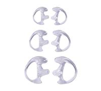 Bobury 3 Pairs Silicone Replacement Gel Earplug Earplugs for Two-Way Radio Air Receiver Telephone Acoustic Walkie Talkie Earphone