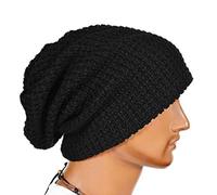 Bobury Oversized Men Knit Beanie Hat Baggy Long Slouchy Winter Warm Skull Cap