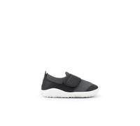 Bobux Step Up Dimension III - First Steps - Casual Baby Girl's Leather Sneakers with Hook-and-Loop Closure (Black + Charcoal, UK Footwear Size System, Infant, Numeric, Medium, 2)