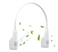 BOBVB Personal Air Purifier Necklace, Portable Wearable Neck Air Ionizer, 2000W/cm3 Rechargeable Air Cleaner, No Noise Travel Freshener for Car, Office, Bedroom, Airplane white