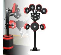 BOBVB Standing Punching Bag Stand, Multiple Targets Kick Boxing Machine, Heavy Duty Boxing Target Training with 12 Target Pads, Boxing Practice Wall Target for Children and Adults