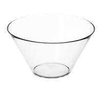 Bobzo 28 cm Clear Glass Serving Bowl - Large Decorative Bowl for Salads, Desserts, Popcorn & More, Wide Top for Easy Serving, Minimalist Table Design, Dishwasher Safe - Ideal for Dining & Entertaining