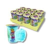 Bobzo Brain Lickar Sour Tongue Painter Floss 20g x 12 Pack - Retro Sweets Tub, Bulk Cotton Floss, Party Sweet Box, Kids Treats, Wholesale Bulk Sweets