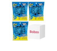 Bobzo Bundle Gift Pack of 3 - Sour Blue Raspberry Chewy Candy 3.6oz (102g) Each - Imported American Sweets
