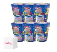 Bobzo Bundle Gift (Pack of 6) Assorted Fruit Bubblegum Magic Cubes 86g - Chewy Candy Bottles - Kids Party Sweets, Gift Treats, Retro Candy, Bulk Sweet Box