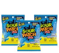 Bobzo Bundle - Pack of 3 Sour Patch Blue Raspberry 3.6oz (102g) - Imported from the USA